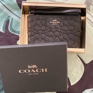 Coach Wristlet- Glitter/Black